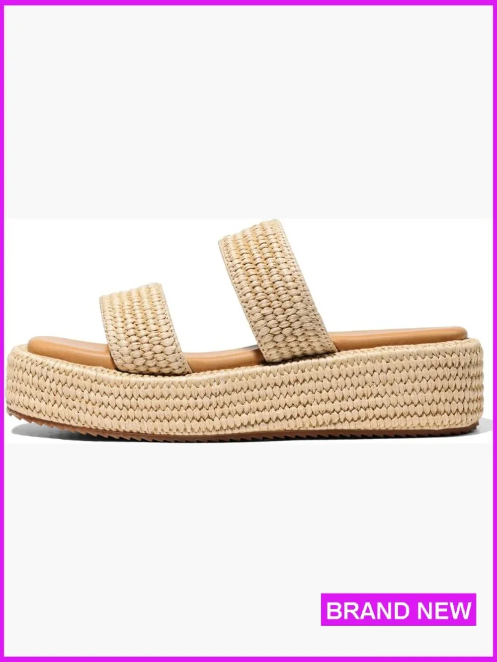 Platform Wedge Espadrilles Slip On Summer Beach Vacation Sandals Comfortable
